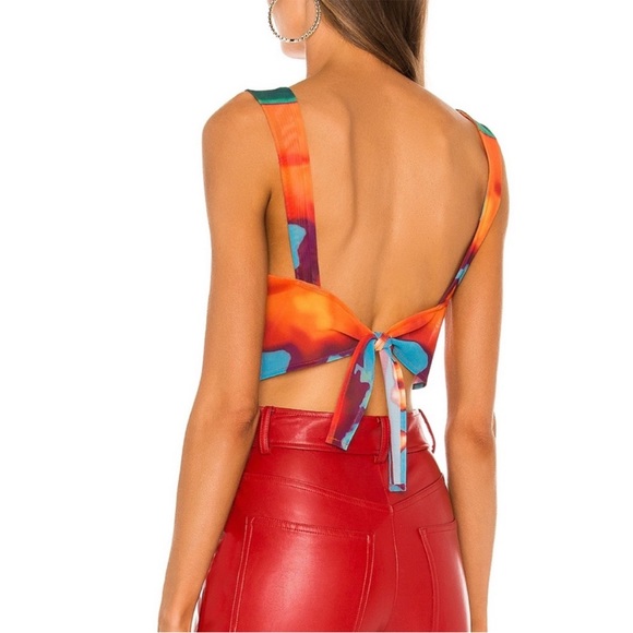 NWT Miaou Tati corset tie back top -XS - Picture 3 of 6